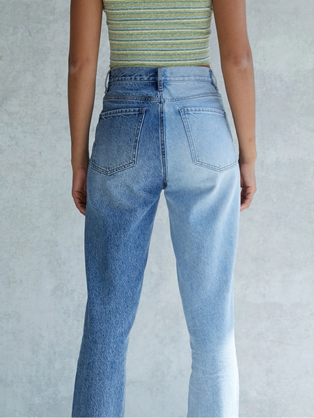 Pacsun Eco Two-Tone Blue Dad Jeans - Picture 5 of 9